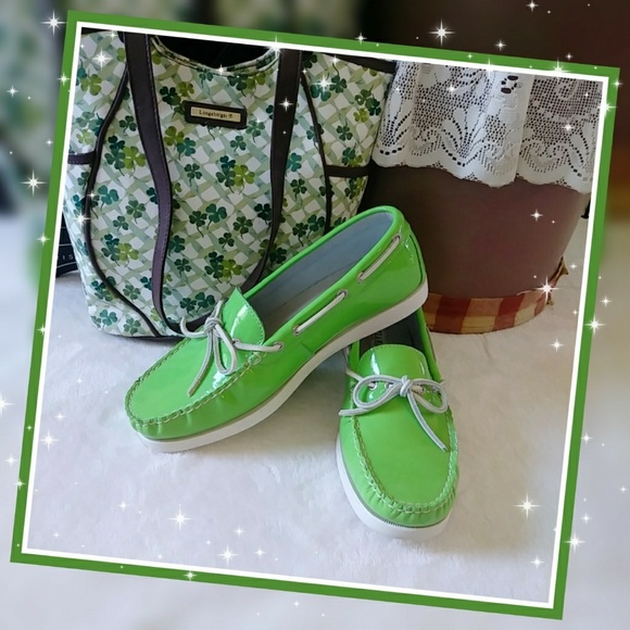 Eastland Shoes - FINAL! Eastland Green Patent Leather Loafers Shoes